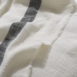 MERCI Plaids & Couvertures-Plaid en lin lavé - Écru