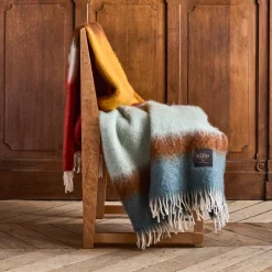 1492 MANTAS EZCARAY Plaids & Couvertures|L'esprit Merci-Plaid Matisse - Rouge & Bleu