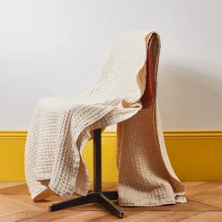 2959 BED AND PHILOSOPHY Plaids & Couvertures-Plaid Mireille - Ecru