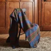 1492 MANTAS EZCARAY Plaids & Couvertures|Maison De Campagne-Plaid Shetland - Bleu & Vert