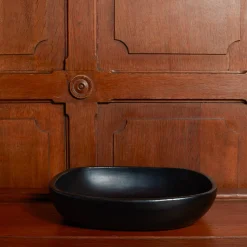 1950 INDIGENA Plats-Plat carré en argile - Noir