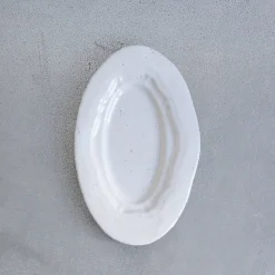 925 JARS CERAMISTES Plats-Plat oval Réfectoire - Sable Brillant