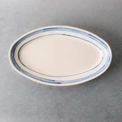244 FASANO Plats-Plat ovale - Ligne Bleu
