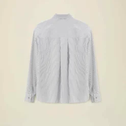 Femme Pomandere Chemises-Pomandère - Chemise rayée - Bleu