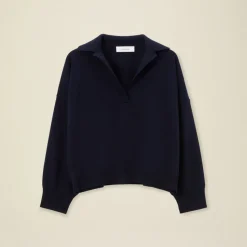 Femme Pomandere T-shirts-Pomandère - Pull en maille - Marine