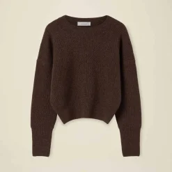 Femme Pomandere Mailles-Pomandère - Pull en maille - Chocolat