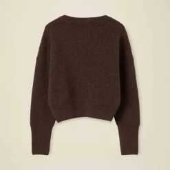 Femme Pomandere Mailles-Pomandère - Pull en maille - Chocolat