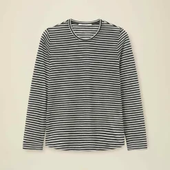 Femme Pomandere T-shirts-Pomandère - T-shirt rayé - Noir