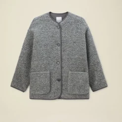 Femme Pomandere Vestes-Pomandère - Veste Caban - Gris