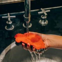 MARNA Entretien & Rangement-Éponge voiture Rouge