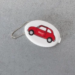 Femme 2175 DONGGUAN Les Accessoires Merci|Porte Clés-Porte clé monnaie Merci - Blanc