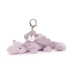 Enfant 1318 JELLYCAT LTD L'univers Enfant-Porte clé Peluche - Dragon Lavande