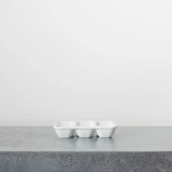 2031 MARUMITSU POTERIE Ustensiles-Porte oeuf X6 - Blanc