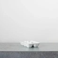 2031 MARUMITSU POTERIE Ustensiles-Porte oeuf X6 - Blanc