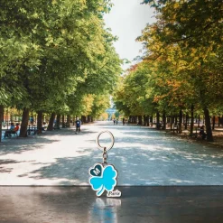 Femme 2148 BELMAR Les Accessoires Merci|Porte Clés-Porte-clés Merci - Trèfle Bleu