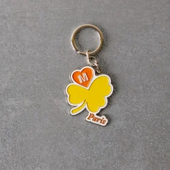 Femme 2148 BELMAR Les Accessoires Merci|Porte Clés-Porte-clés Merci - Trèfle Jaune