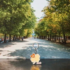 Femme 2148 BELMAR Les Accessoires Merci|Porte Clés-Porte-clés Merci - Trèfle Jaune