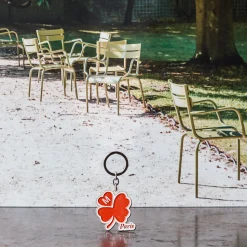 Femme 2148 BELMAR Les Accessoires Merci|Porte Clés-Porte-clés Merci - Trèfle Rouge