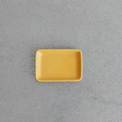 2135 MERIGOUS Accessoires De Salle De Bain|Sélection De Bain Merci-Porte-savon porcelaine - Jaune