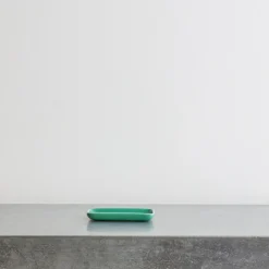 2135 MERIGOUS Accessoires De Salle De Bain|Sélection De Bain Merci-Porte-savon porcelaine - Vert