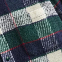 Homme Portuguese Flannel Chemises-- Chemise Bottle - Vert