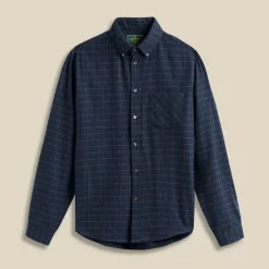 Homme Portuguese Flannel Chemises-- Chemise Minerva - Bleu