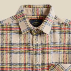 Homme Portuguese Flannel Chemises-- Chemise Lars - Beige