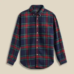 Homme Portuguese Flannel Chemises-- Chemise Faru - Bleu