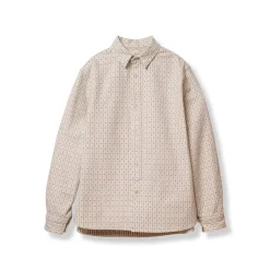 Homme Prequel Chemises-- Chemise à rayures indigo - Beige