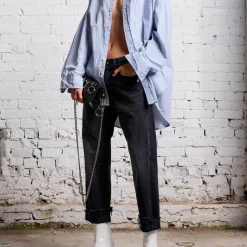 Femme R13 Jeans-- Jean Boyfriend - Bleu