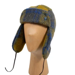 Femme RAFFAELLO BETTINI Casquettes & Bobs|Casquettes & Bobs-- Chapka Rayée - Vert/Bleu