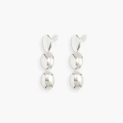 Femme RAGBAG Boucles D'oreilles-- Boucles d'oreilles Dualism Oval - Argent