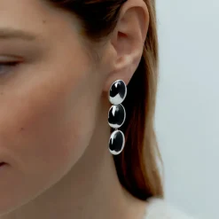 Femme RAGBAG Boucles D'oreilles-- Boucles d'oreilles Dualism Oval - Argent