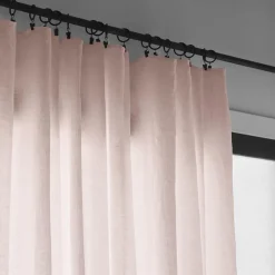 200 LINTEX Rideaux En Lin Lavé|Accessoirisez Votre Intérieur-Rideau en lin lavé - Beige Rosé