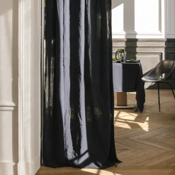 200 LINTEX Rideaux En Lin Lavé|Accessoirisez Votre Intérieur-Rideau en lin lavé - Bleu Encre