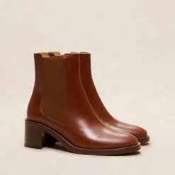 Femme Rivecour Bottes-- Bottines n°289 - Cognac