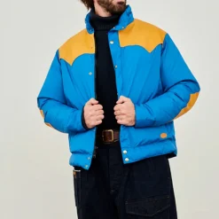 Homme Rocky Mountain Manteaux-- Doudoune Nigel Cabourn - Bleu