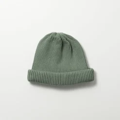 Femme Rototo Bonnets|Bonnets-- Bonnet enroulé - vert olive