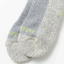 Femme Rototo Chaussettes|Chaussettes-- Chaussettes courtes chinées - Bleu