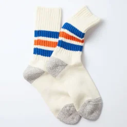 Femme Rototo Chaussettes|Chaussettes-- Chaussettes Côtelées - & Orange