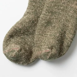 Femme ROTOTO Chaussettes|Chaussettes-- Chaussettes double face - Vert/Marron