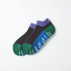 Femme ROTOTO Chaussettes|Chaussettes-- Chaussettes Multi - Violet/Charbon