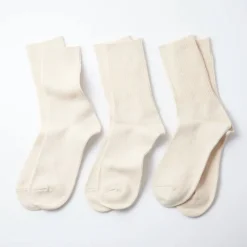 Femme ROTOTO Chaussettes|Chaussettes-- Pack 3 chaussettes - Ecru