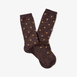 Femme Royalties Chaussettes|Chaussettes-- Chaussettes Love - Aubergine