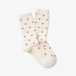 Femme Royalties Chaussettes|Chaussettes-- Chaussettes Love - Ecru