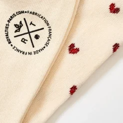 Femme Royalties Chaussettes|Chaussettes-- Chaussettes Love - Ecru