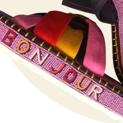 Femme RUE DE LA LUNE Sandales-- Sandales Bonjour - Fuschia
