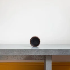 1091 LEMNOS Horloges-Réveil en bois foncé Riki