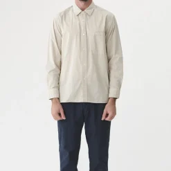 Homme Sage de Cret Chemises-- Chemise Broadcloth - Ivoire