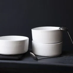 187 FLYTOX Maison De Campagne|Saladiers-Saladier en céramique - Blanc